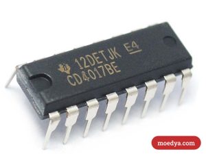 Bentuk Fisik IC 4017